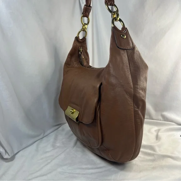 COACH Brown Leather Kristin Hobo Bag - Picture 6 of 14